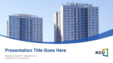 Kyonggi University Course/Courseware Creation PPT Template