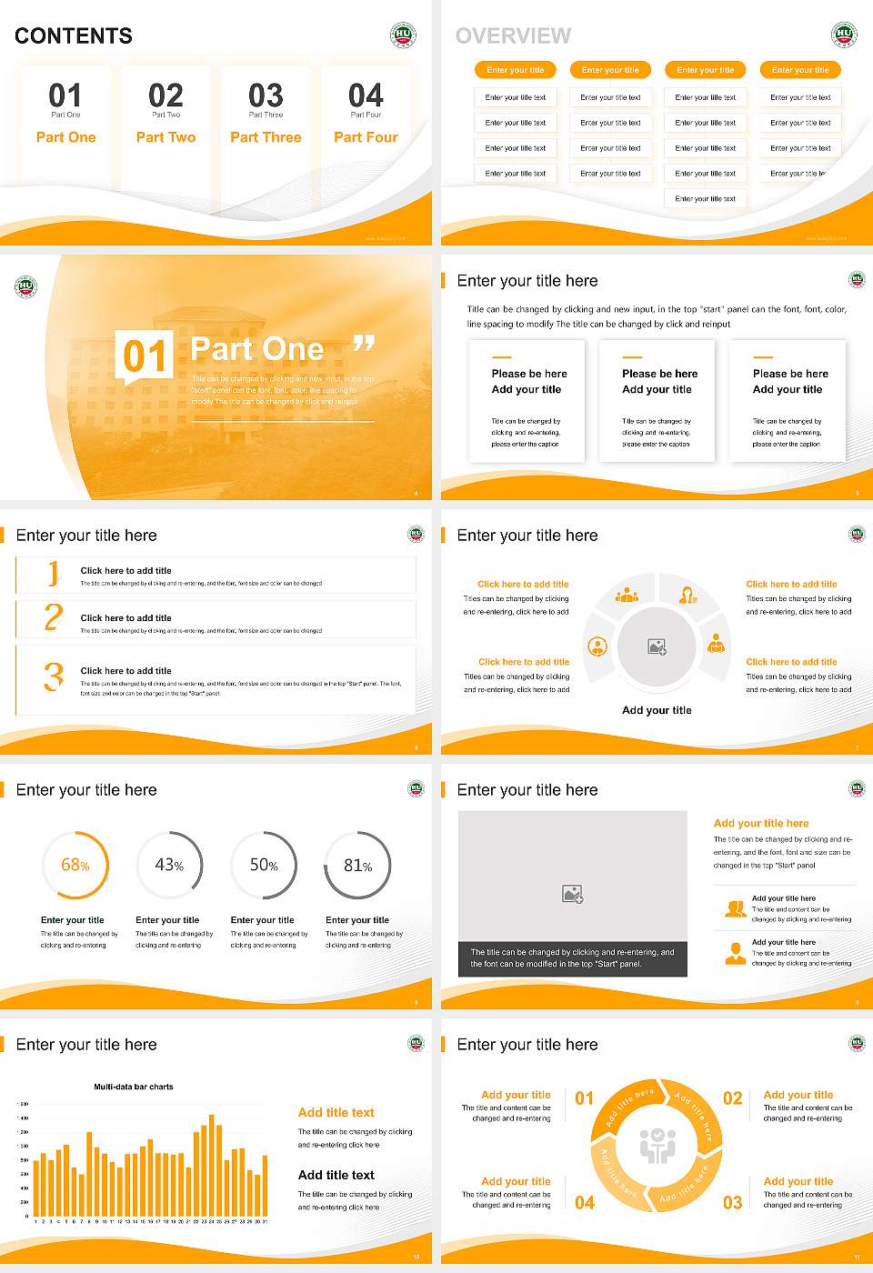 Howon University Lecture Sharing and Networking Event PPT Template16:9 ratio PPT effect preview image2