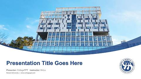 Hansei University Course/Courseware Creation PPT Template