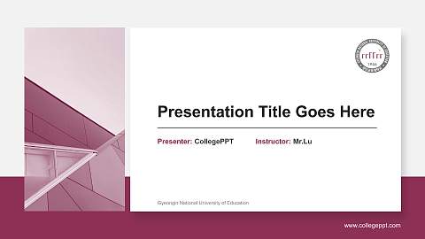Gyeongin National University of Education General Purpose PPT Template