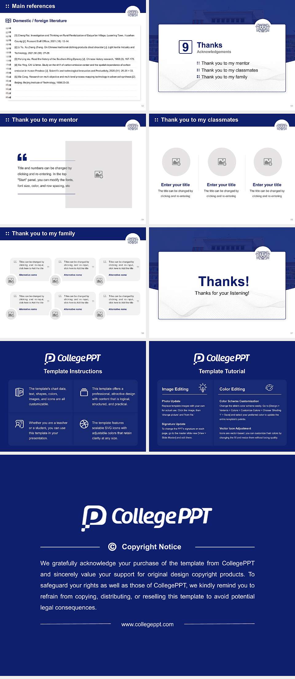 Kyungdong University Graduation Thesis Defense PPT Template4:3 ratio PPT effect preview image7
