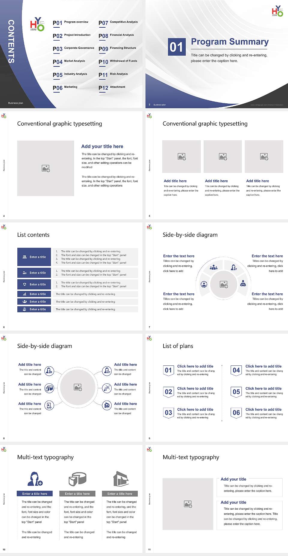 Sungsan Hyodo Graduate School Competition/Entrepreneurship Contest PPT Template4:3 ratio PPT effect preview image2