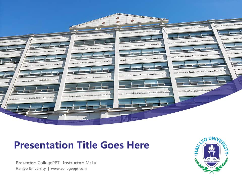 Hanlyo University Course/Courseware Creation PPT Template4:3 ratio PPT effect preview image5
