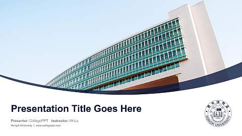 Hongik University Course/Courseware Creation PPT Template