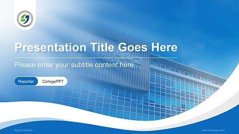 Sangji University Lecture Sharing and Networking Event PPT Template