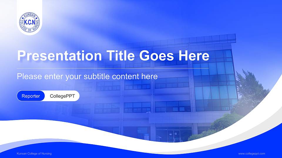 Kunsan College of Nursing Lecture Sharing and Networking Event PPT Template16:9 ratio PPT effect preview image