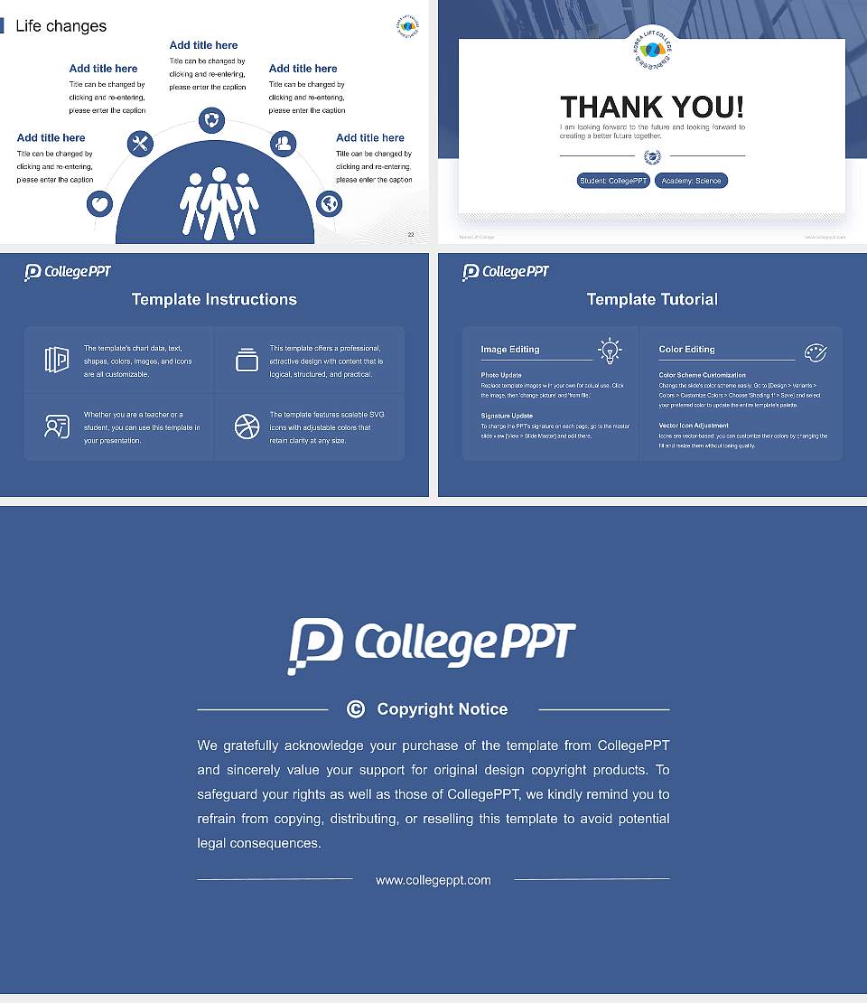 Korea Lift College National Scholarship Defense PPT Template16:9 ratio PPT effect preview image4