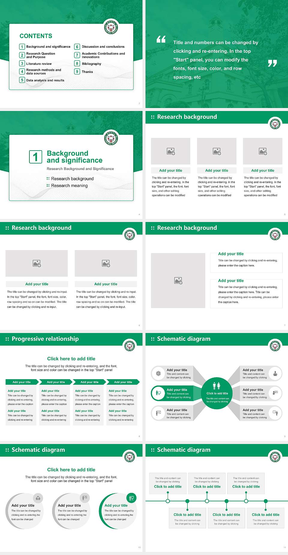 Pyeongtaek University Graduation Thesis Defense PPT Template4:3 ratio PPT effect preview image2