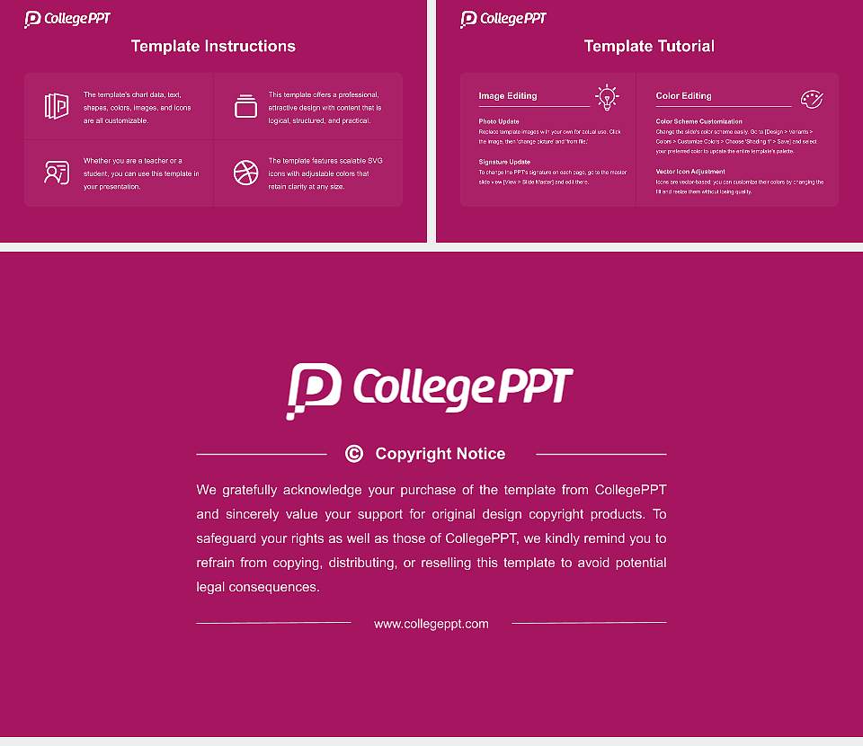 Jeonbuk National University Course/Courseware Creation PPT Template16:9 ratio PPT effect preview image5