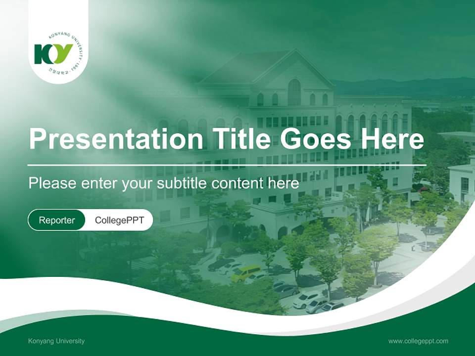 Konyang University Lecture Sharing and Networking Event PPT Template4:3 ratio PPT effect preview image4