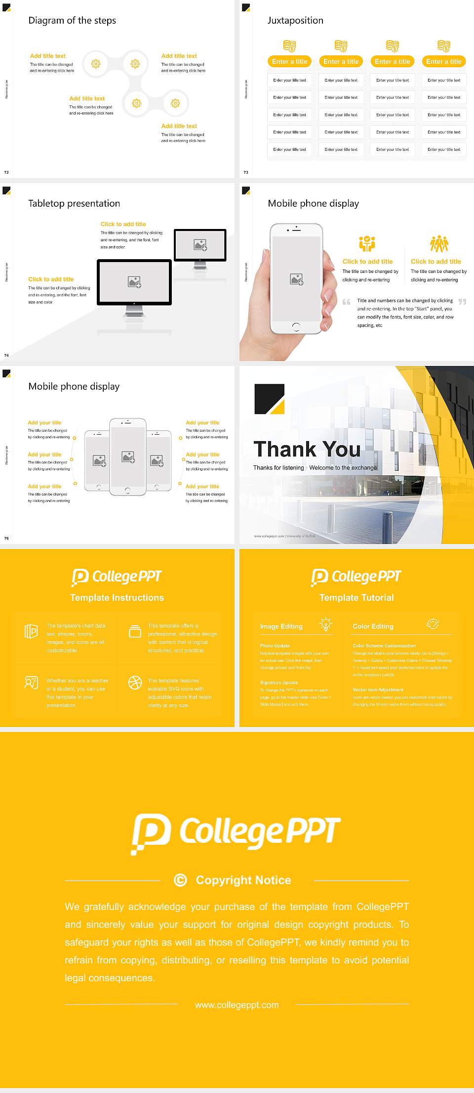 University of Suffolk Competition/Entrepreneurship Contest PPT Template4:3 ratio PPT effect preview image9