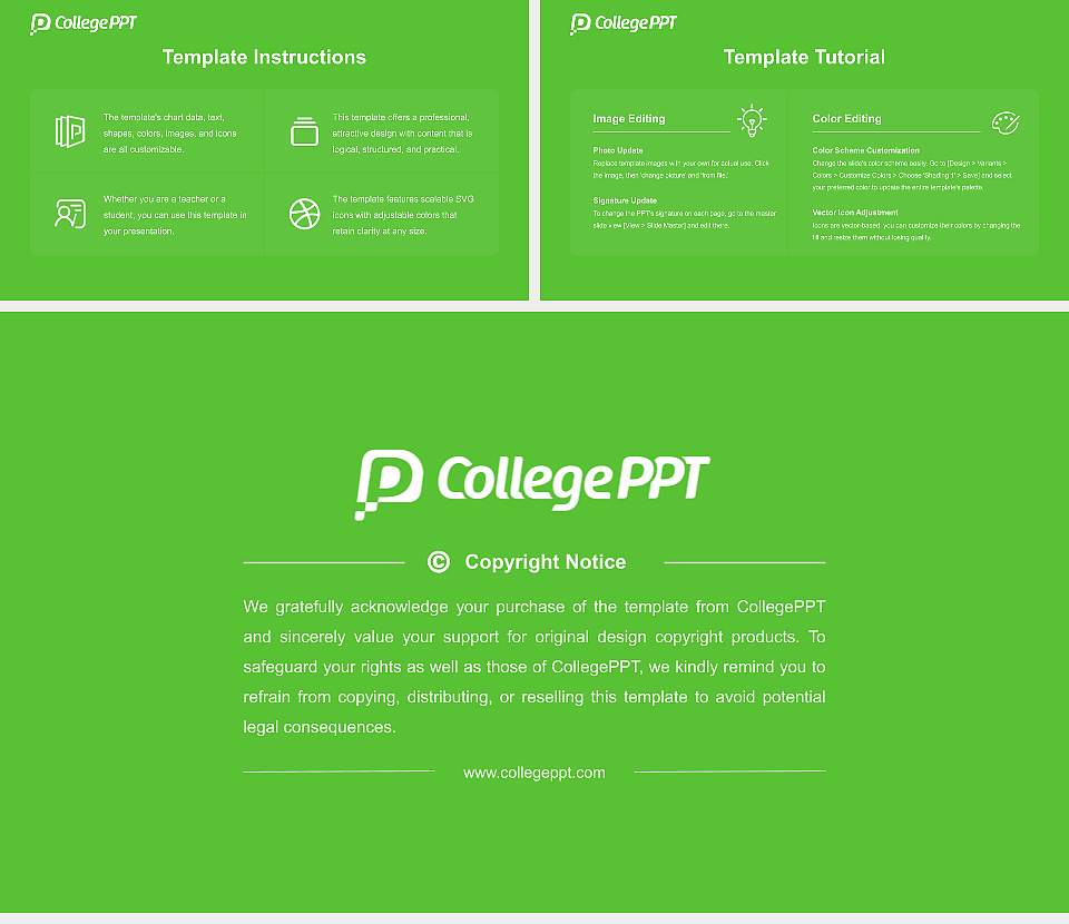 Songwon University Course/Courseware Creation PPT Template16:9 ratio PPT effect preview image5