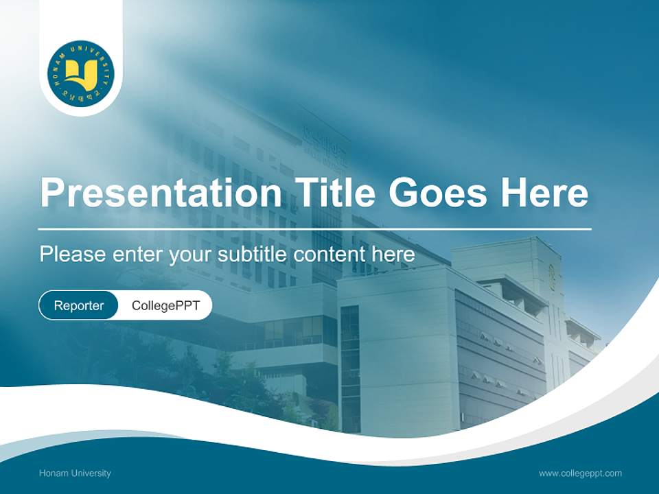 Honam University Lecture Sharing and Networking Event PPT Template4:3 ratio PPT effect preview image4