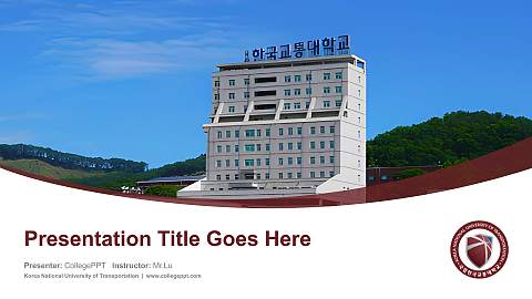 Korea National University of Transportation Course/Courseware Creation PPT Template