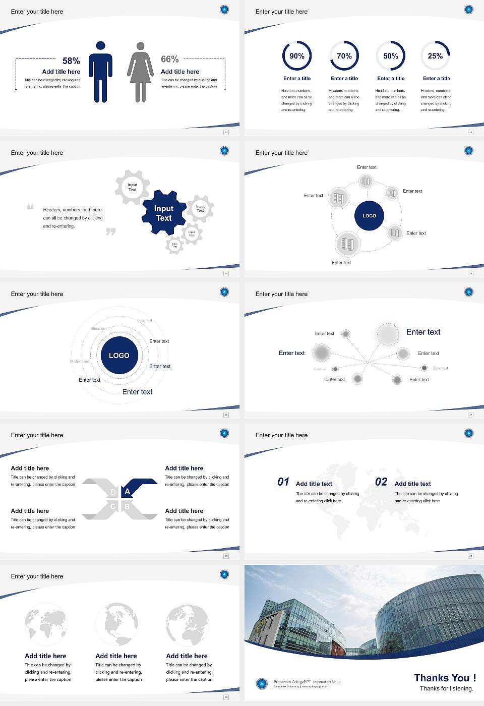 Sahmyook University Course/Courseware Creation PPT Template16:9 ratio PPT effect preview image4