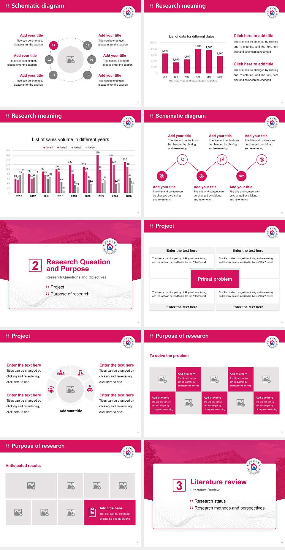 Korea University of Media Arts Graduation Thesis Defense PPT Template4:3 ratio PPT effect preview image3