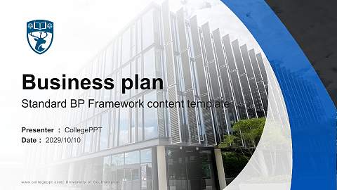 University of Southampton Competition/Entrepreneurship Contest PPT Template