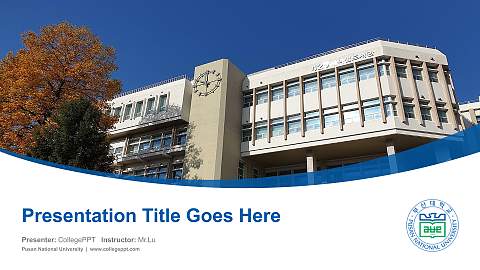 Pusan National University Course/Courseware Creation PPT Template