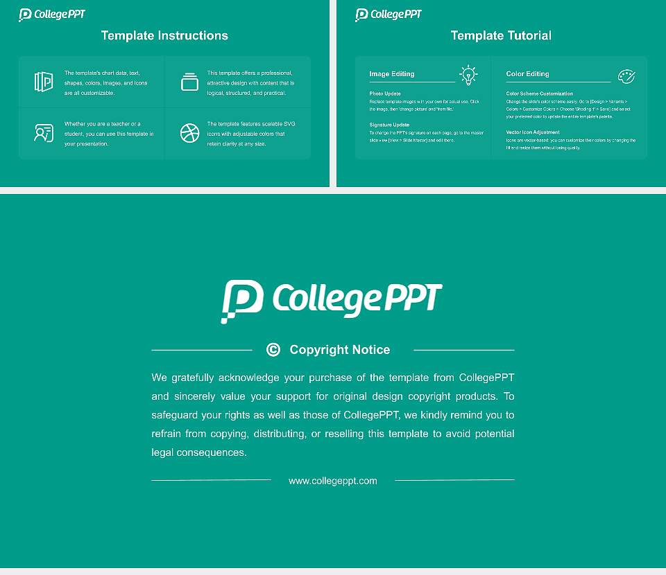 Doowon Technical University College Course/Courseware Creation PPT Template16:9 ratio PPT effect preview image5