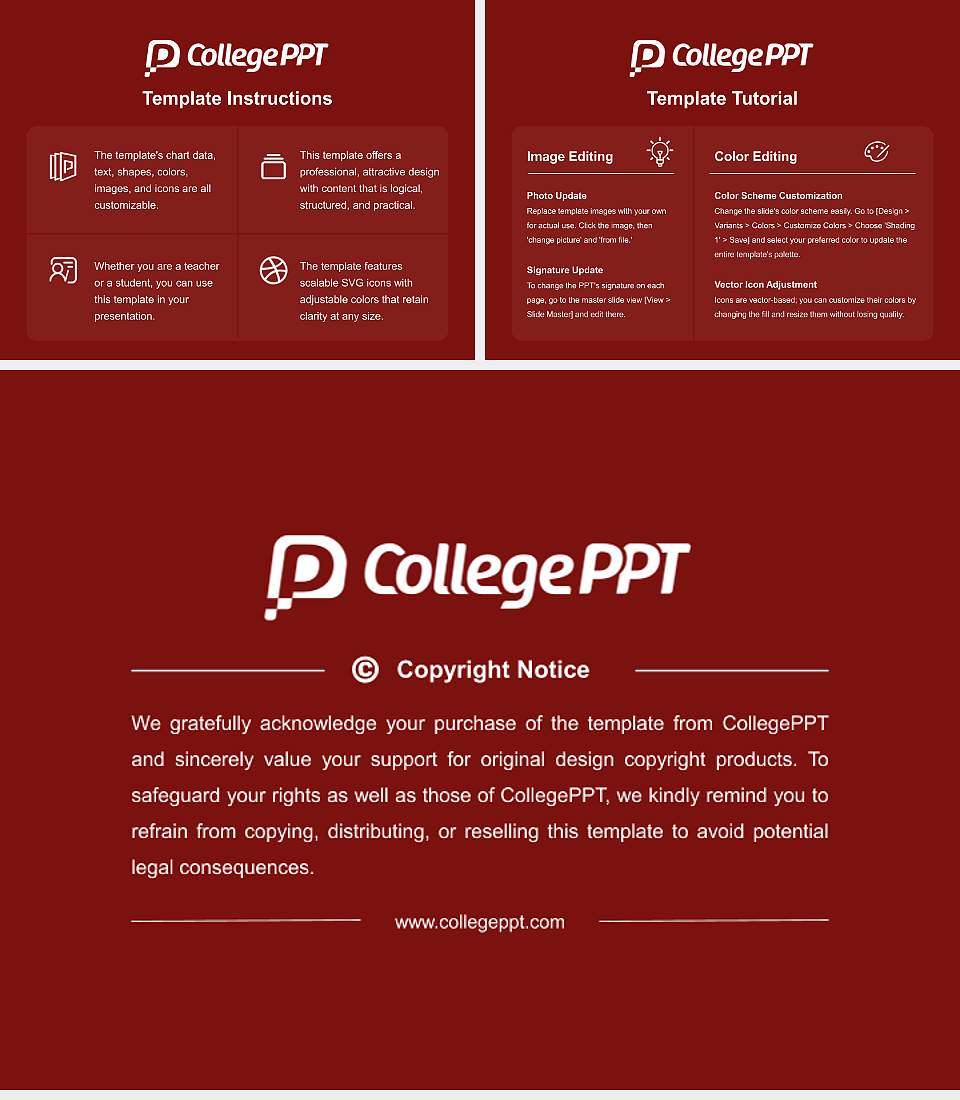 Kwangwoon University Course/Courseware Creation PPT Template4:3 ratio PPT effect preview image5