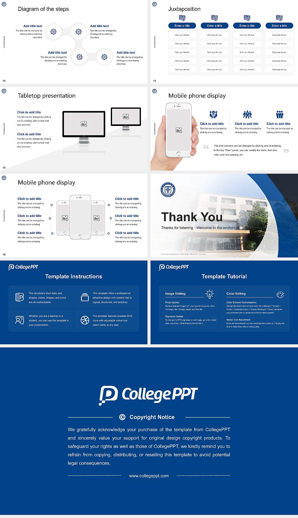 Soong Eui Women’s College Competition/Entrepreneurship Contest PPT Template16:9 ratio PPT effect preview image9