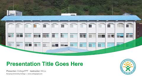 Kunjang University College Course/Courseware Creation PPT Template