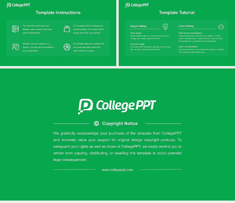 Kunjang University College Course/Courseware Creation PPT Template16:9 ratio PPT effect preview image5