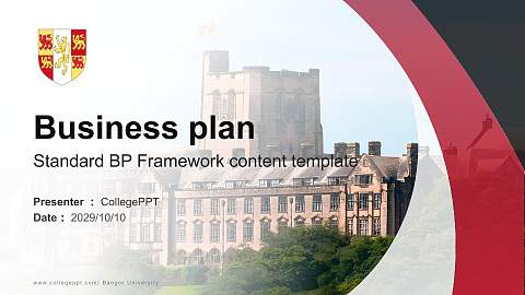 Bangor University Competition/Entrepreneurship Contest PPT Template
