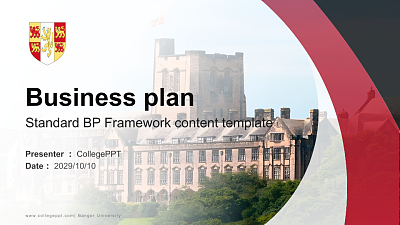 Bangor University Competition/Entrepreneurship Contest PPT Template