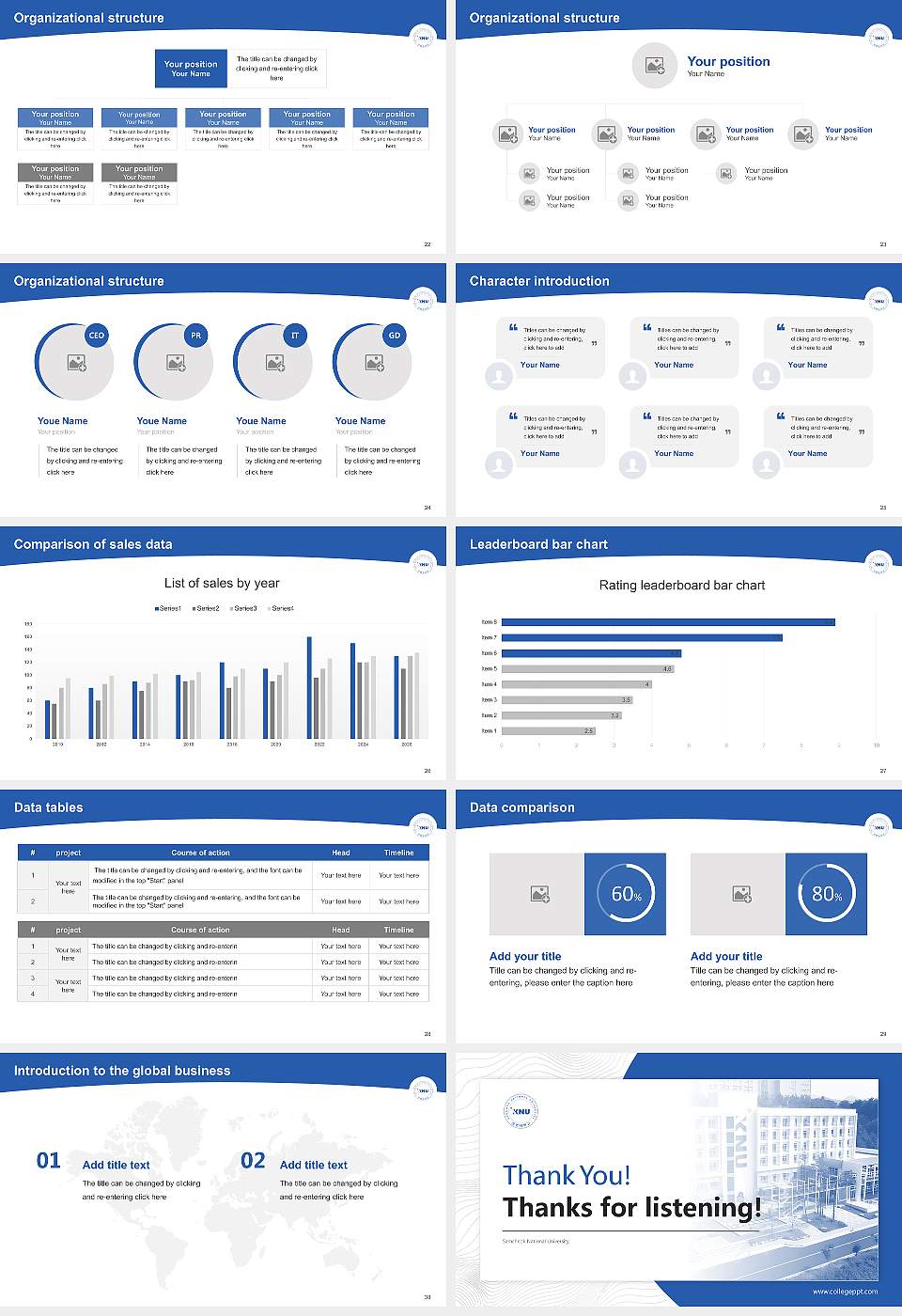 Samcheok National University Academic Presentation/Research Findings Report PPT Template16:9 ratio PPT effect preview image4