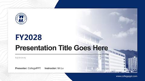 Eulji University Academic Presentation/Research Findings Report PPT Template