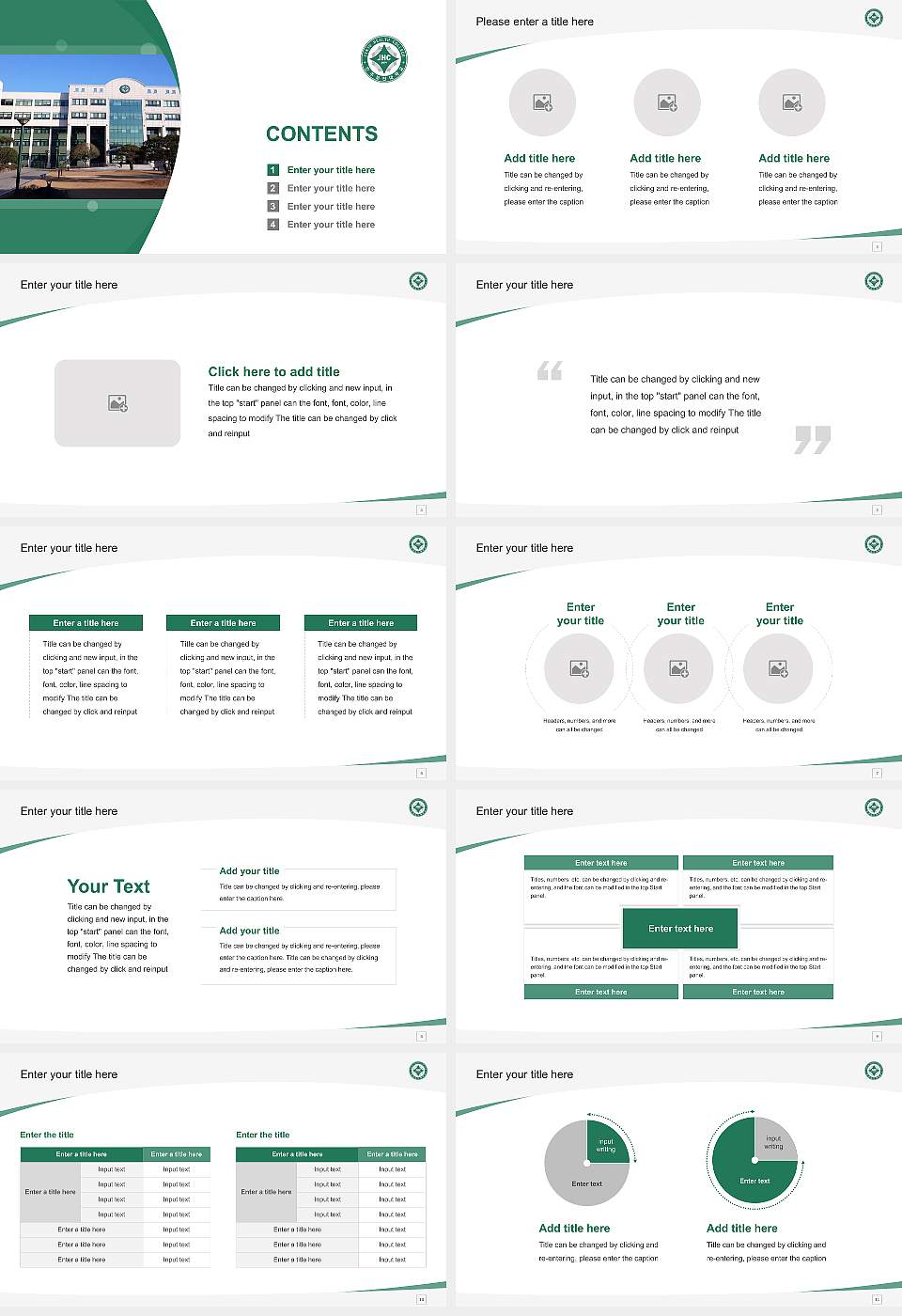 Jinju Health College Course/Courseware Creation PPT Template16:9 ratio PPT effect preview image2