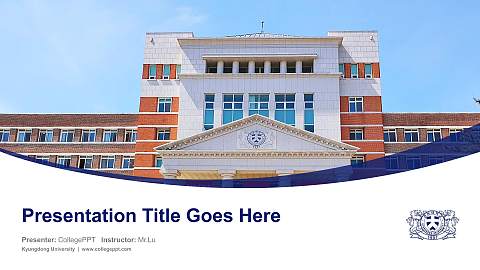 Kyungdong University Course/Courseware Creation PPT Template