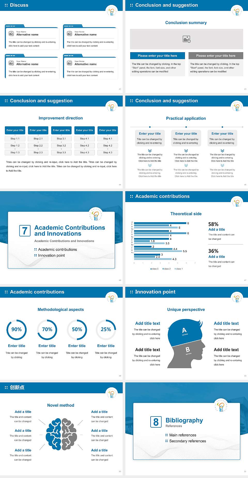 Korea Polytechnic VII Changwon Graduation Thesis Defense PPT Template4:3 ratio PPT effect preview image6
