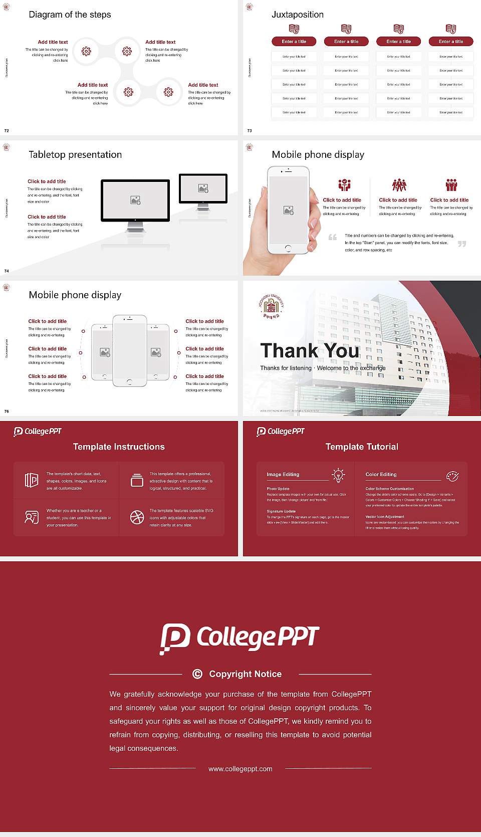 Joongbu University Competition/Entrepreneurship Contest PPT Template16:9 ratio PPT effect preview image9