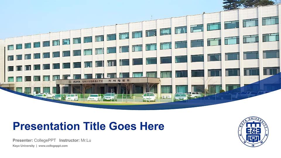 Kaya University Course/Courseware Creation PPT Template16:9 ratio PPT effect preview image