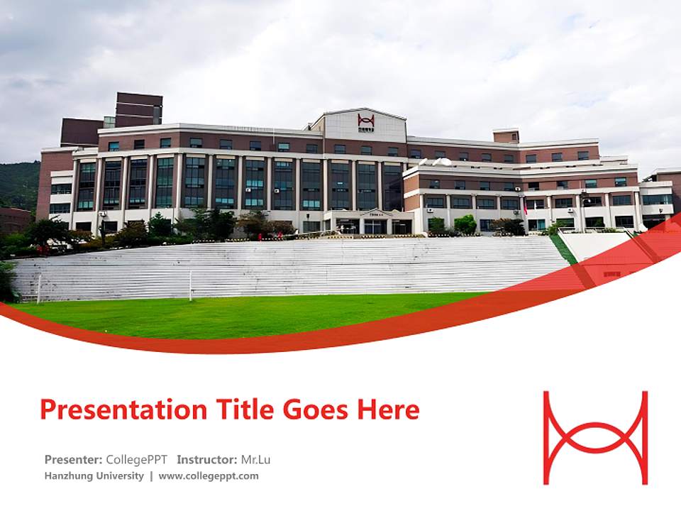 Hanzhung University Course/Courseware Creation PPT Template4:3 ratio PPT effect preview image5