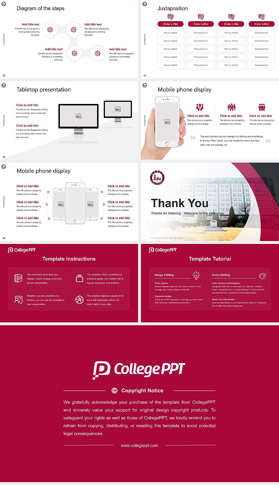 Induk University Competition/Entrepreneurship Contest PPT Template16:9 ratio PPT effect preview image9