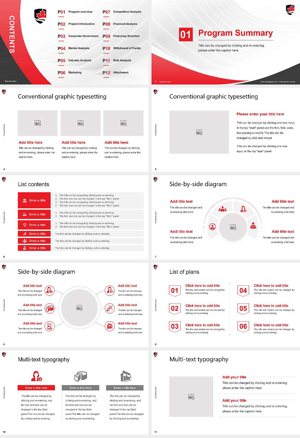 Carleton University Competition/Entrepreneurship Contest PPT Template16:9 ratio PPT effect preview image2