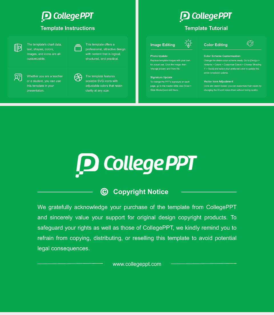 Kunjang University College Course/Courseware Creation PPT Template4:3 ratio PPT effect preview image5