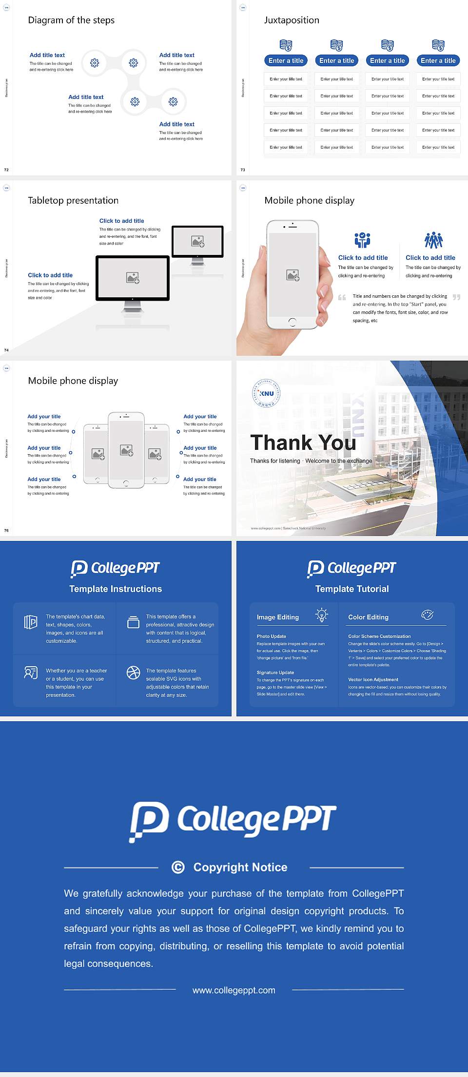 Samcheok National University Competition/Entrepreneurship Contest PPT Template4:3 ratio PPT effect preview image9