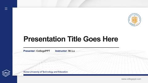 Korea University of Technology and Education Thesis Proposal/Graduation Defense PPT Template