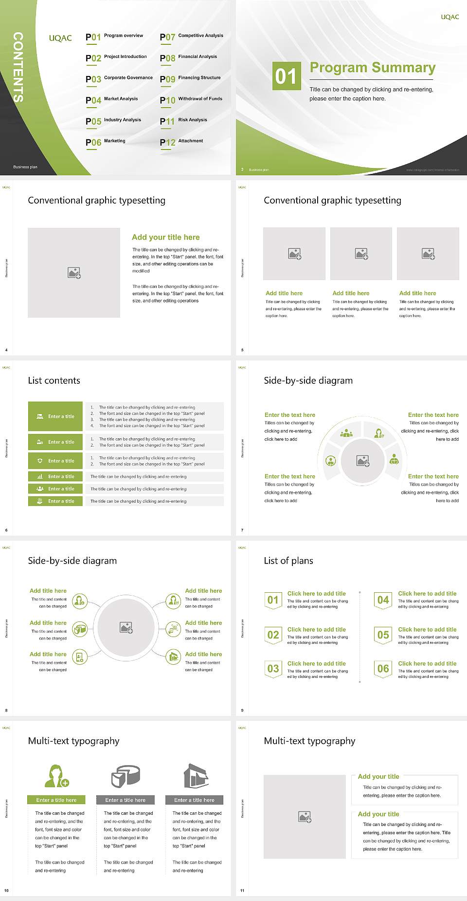 University of Quebec at Chicoutimi Competition/Entrepreneurship Contest PPT Template4:3 ratio PPT effect preview image2