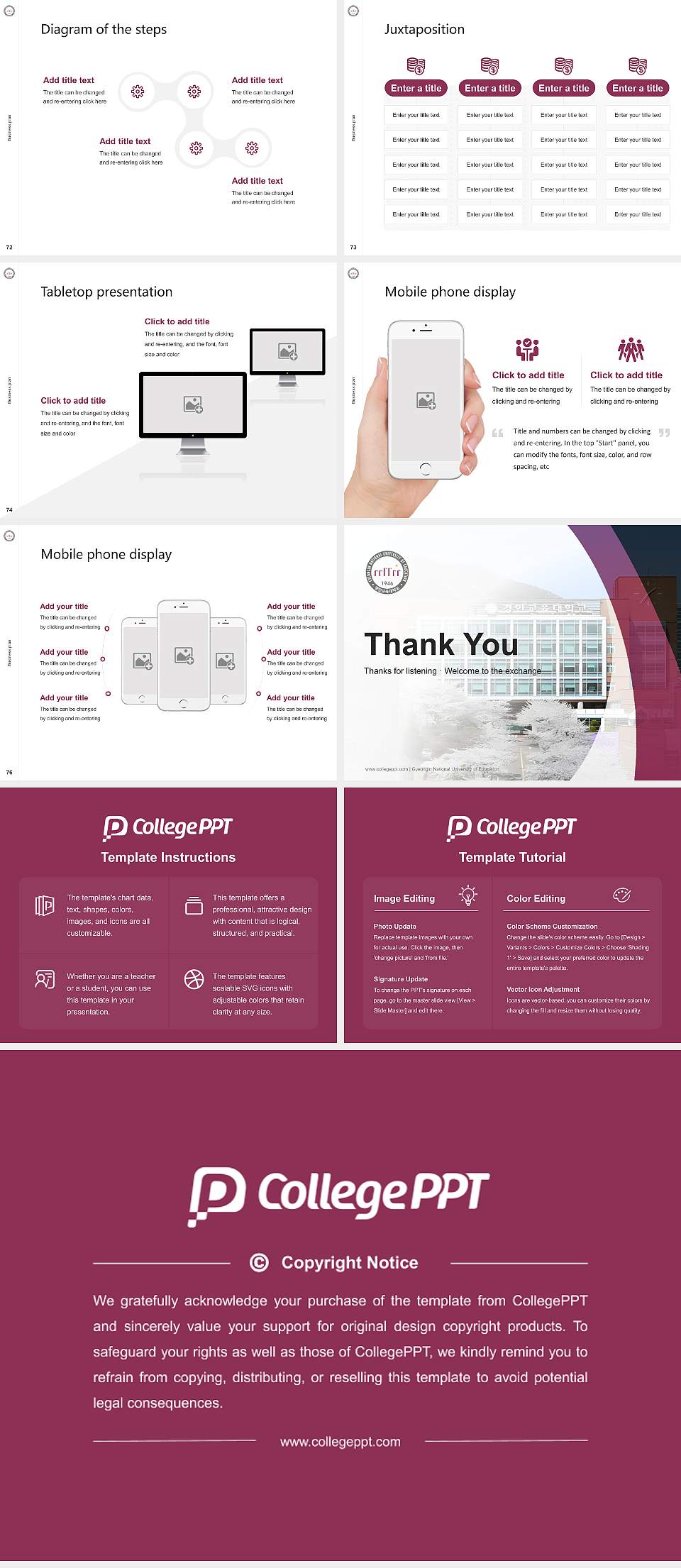 Gyeongin National University of Education Competition/Entrepreneurship Contest PPT Template4:3 ratio PPT effect preview image9