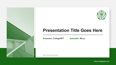 Ewha Womans University General Purpose PPT Template
