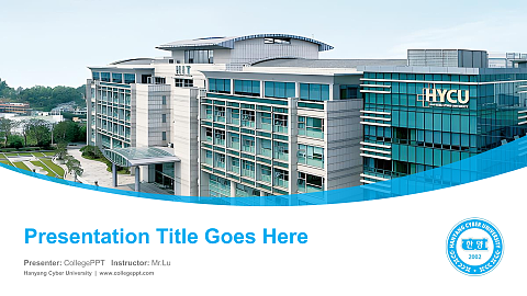 Hanyang Cyber University Course/Courseware Creation PPT Template