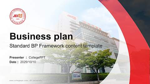 JEI University Competition/Entrepreneurship Contest PPT Template