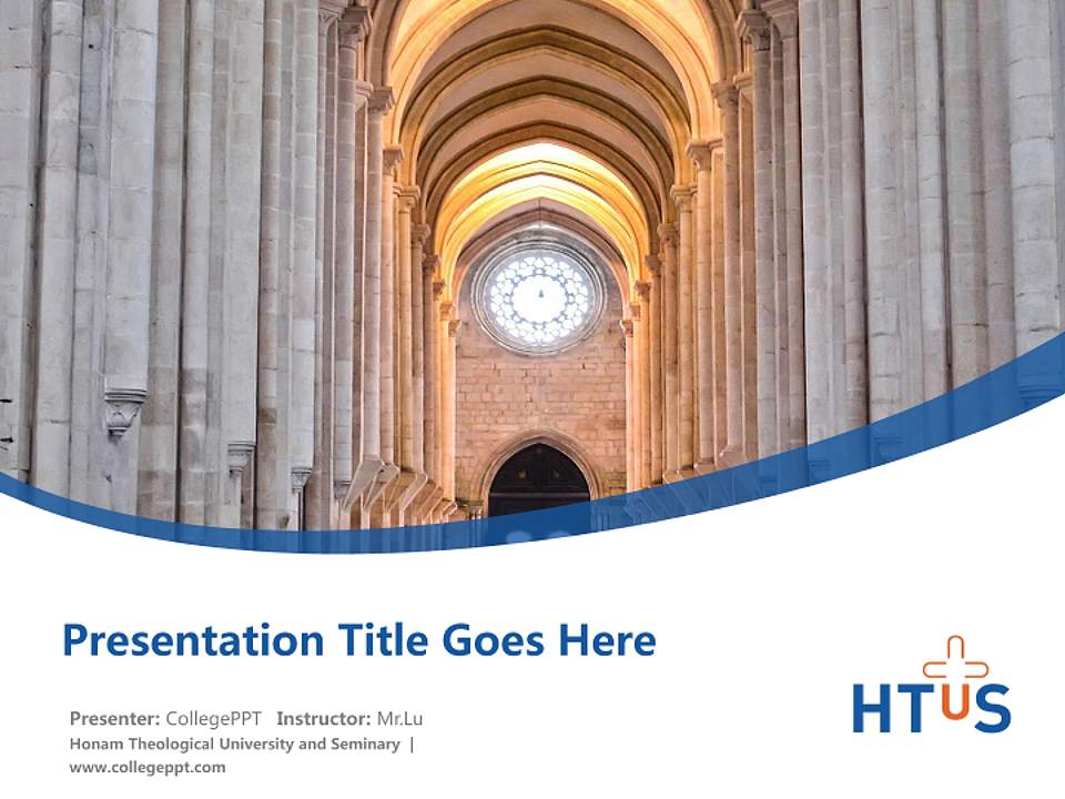 Honam Theological University and Seminary Course/Courseware Creation PPT Template4:3 ratio PPT effect preview image5