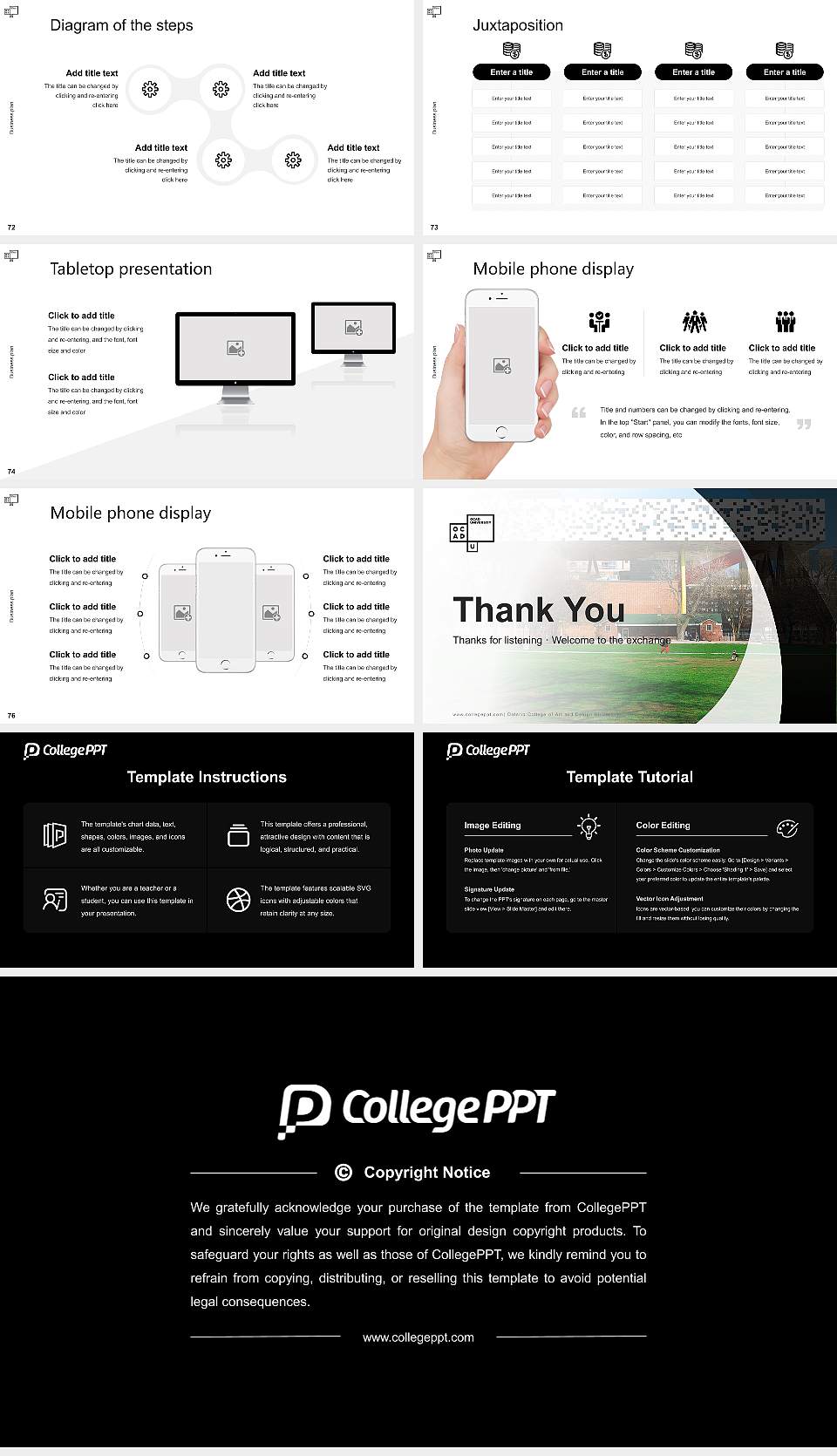 Ontario College of Art and Design University Competition/Entrepreneurship Contest PPT Template16:9 ratio PPT effect preview image9
