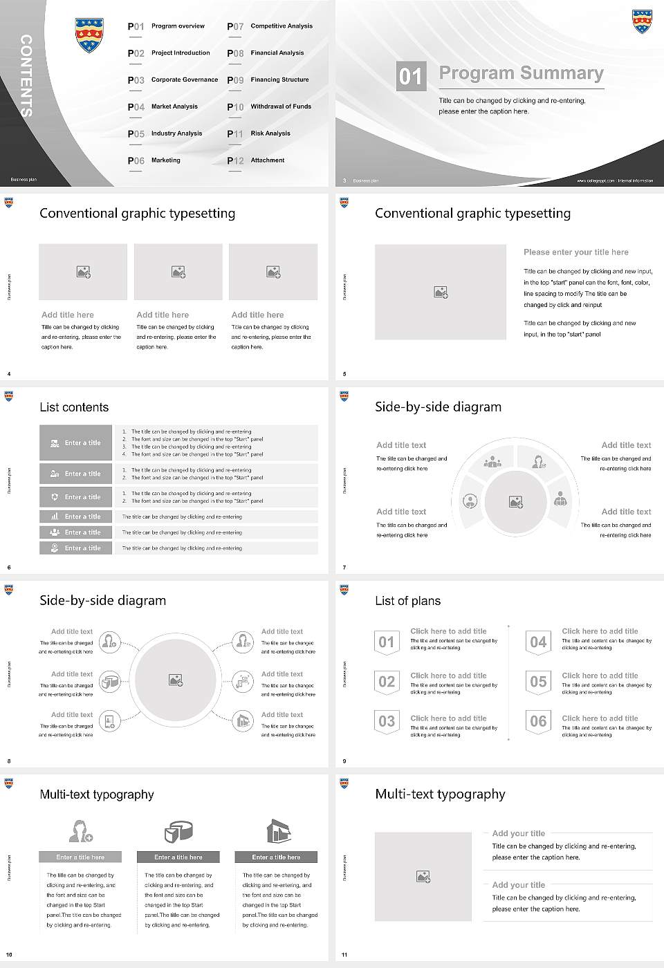 University of Plymouth Competition/Entrepreneurship Contest PPT Template16:9 ratio PPT effect preview image2